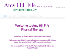 Tablet Screenshot of amyhillfife.com